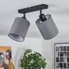 Lendemarke ceiling light, ceiling spotlight black, 2-light sources