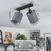 Lendemarke ceiling light, ceiling spotlight black, 2-light sources