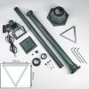 Naofe lamp post, path light green, black, 1-light source