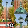 Naofe lamp post, path light green, black, 1-light source