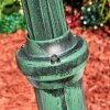 Naofe lamp post, path light green, black, 1-light source