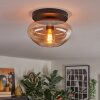 Mertola ceiling light, globe light Amber, 1-light source