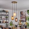 Nyberget hanging light, globe light, pendant light brass, 3-light sources