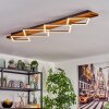 Pompu ceiling light LED dark brown, black, 1-light source