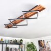 Pompu ceiling light LED dark brown, black, 1-light source