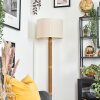 Bassagoda floor lamp brown, Ecru, black, 1-light source