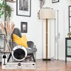 Bassagoda floor lamp brown, Ecru, black, 1-light source