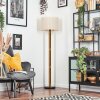 Bassagoda floor lamp brown, Ecru, black, 1-light source