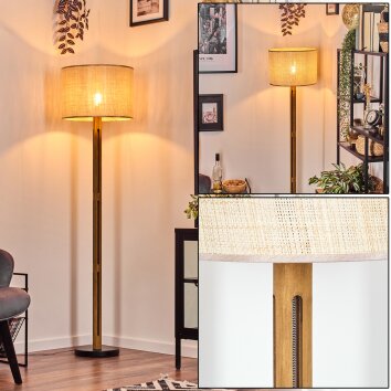 Sabadim floor lamp beige, Ecru, 1-light source