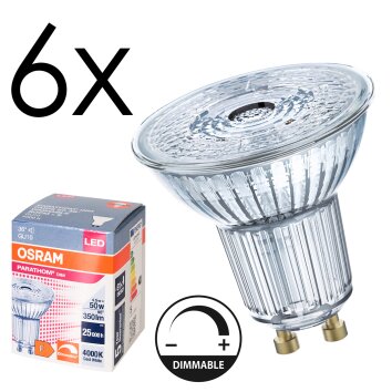 Osram lights GU10 LED 4.5 Watt neutral white dimmable 350 Lumen