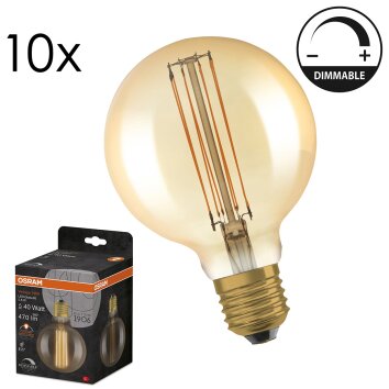 Osram lights E27 5.8 Watt warm-white dimmable 470 Lumen