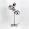 Kasem floor lamp Dark wood, black, 4-light sources