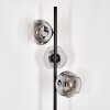 Ripoll floor lamp chrome, clear, Smoke-coloured, 3-light sources