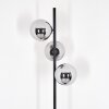 Gastor floor lamp chrome, Smoke-coloured, 3-light sources