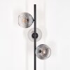 Koyoto floor lamp clear, Smoke-coloured, 3-light sources