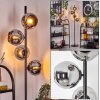 Koyoto floor lamp 31 cm chrome, Smoke-coloured, 4-light sources