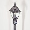 Naofe path light black, silver, 1-light source, Motion sensor