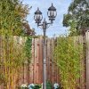 Lentua lamp post, path light black, silver, 2-light sources