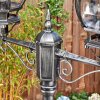 Lentua lamp post, path light black, silver, 2-light sources