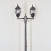 Lentua lamp post, path light black, silver, 2-light sources