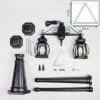 Lentua lamp post, path light black, 2-light sources