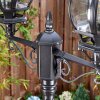 Lentua lamp post, path light black, 2-light sources