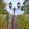 Lentua lamp post, path light black, 2-light sources