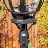 Lentua lamp post, path light black, 1-light source