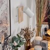 Gesteira floor lamp Light wood, matt nickel, 2-light sources