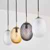 Nyberget hanging light, globe light, pendant light brass, 4-light sources