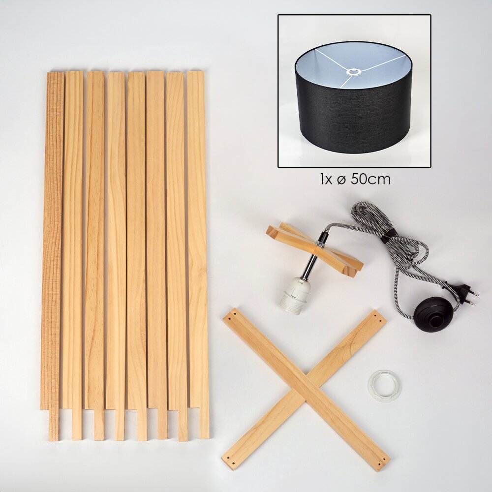 Flemming floor lamp Ecru, 1-light source