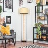 Chellas floor lamp brown, Ecru, black, 1-light source