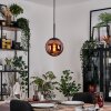 Gastor hanging light, globe light, pendant light coppery, 1-light source