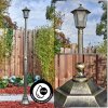 Loria lamp post, path light brown, gold, 1-light source