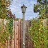 Loria lamp post, path light brown, gold, 1-light source