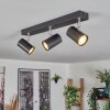 Gesteira ceiling light, ceiling spotlight black, 3-light sources