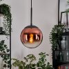 Gastor hanging light, globe light, pendant light clear, coppery, 1-light source