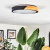 Cadaixo ceiling light, Panel LED Ecru, black, white, 1-light source