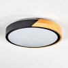 Cadaixo ceiling light, Panel LED Ecru, black, white, 1-light source