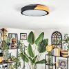 Cadaixo ceiling light, Panel LED Ecru, black, white, 1-light source