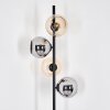 Koyoto floor lamp 31 cm Amber, chrome, Smoke-coloured, 4-light sources