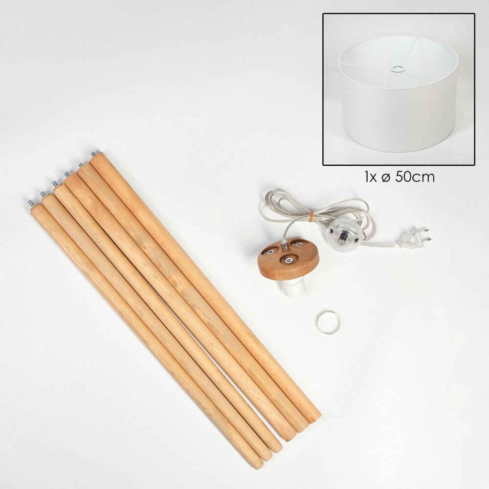 Flemming floor lamp Ecru, 1-light source