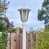 Loria lamp post, path light white, 1-light source