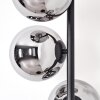 Gastor floor lamp 33 cm chrome, Smoke-coloured, 5-light sources