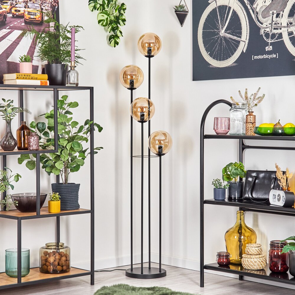 Gastor floor lamp 30 cm Amber, 4-light sources