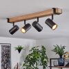 Storuma ceiling light, ceiling spotlight Ecru, black, 4-light sources