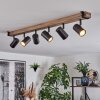 Storuma ceiling light, ceiling spotlight Ecru, black, 6-light sources