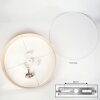 Foggia ceiling light matt nickel, 3-light sources