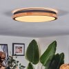 Coentral ceiling light, Panel LED white, 1-light source, Remote control