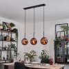 Gastor hanging light, globe light, pendant light coppery, 3-light sources